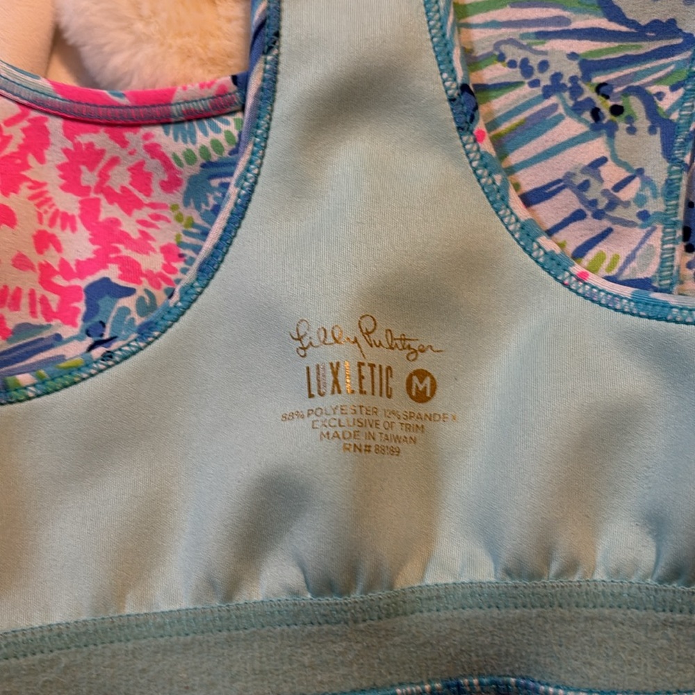 Lilly Pulitzer Luxletic Sports bra size medium - Picture 3 of 3